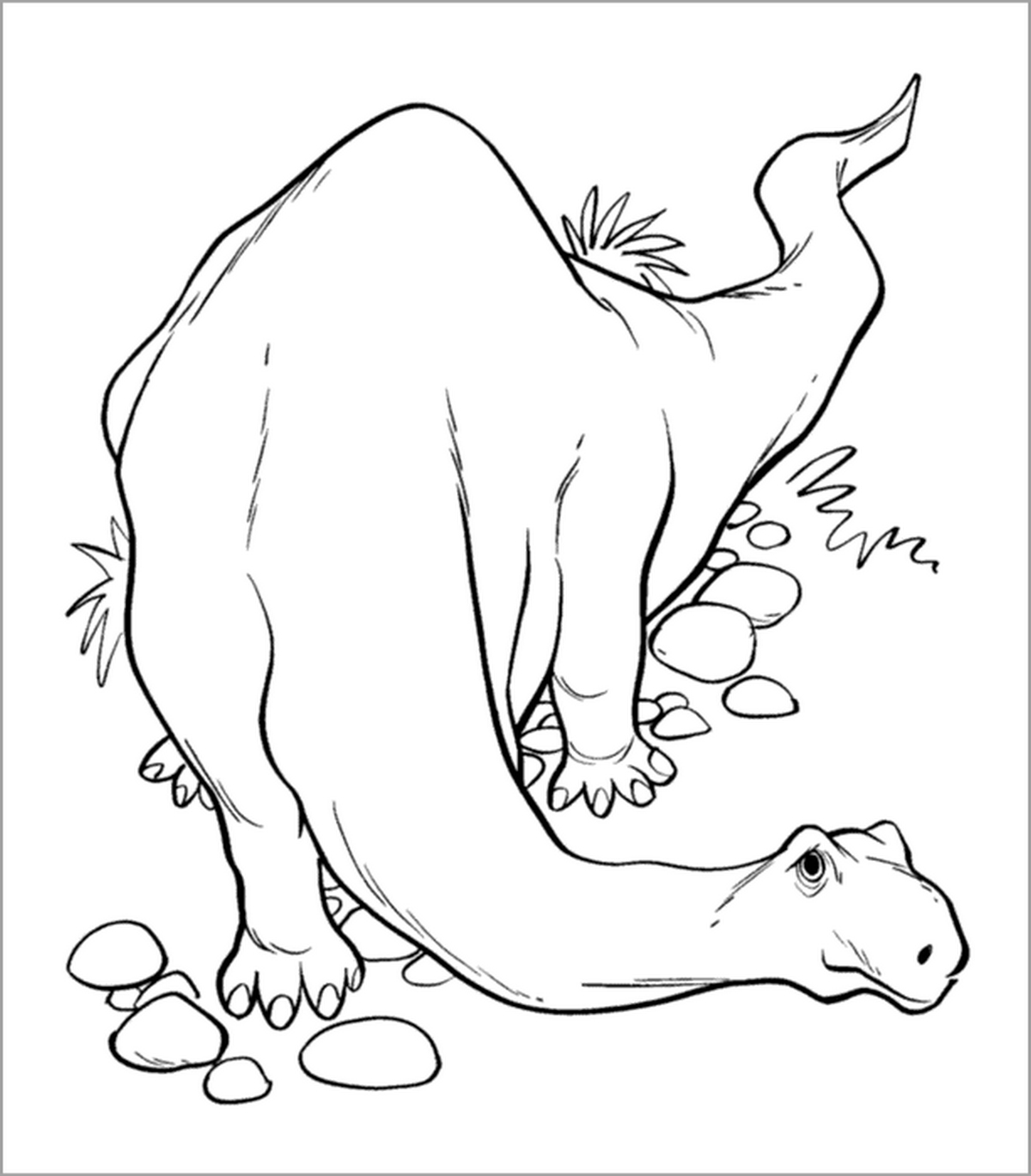 Tranh tô màu khủng long số 69