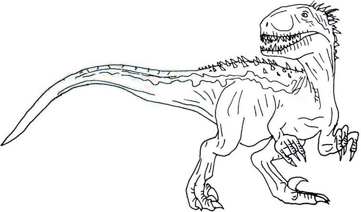 Tranh tô màu khủng long số 71