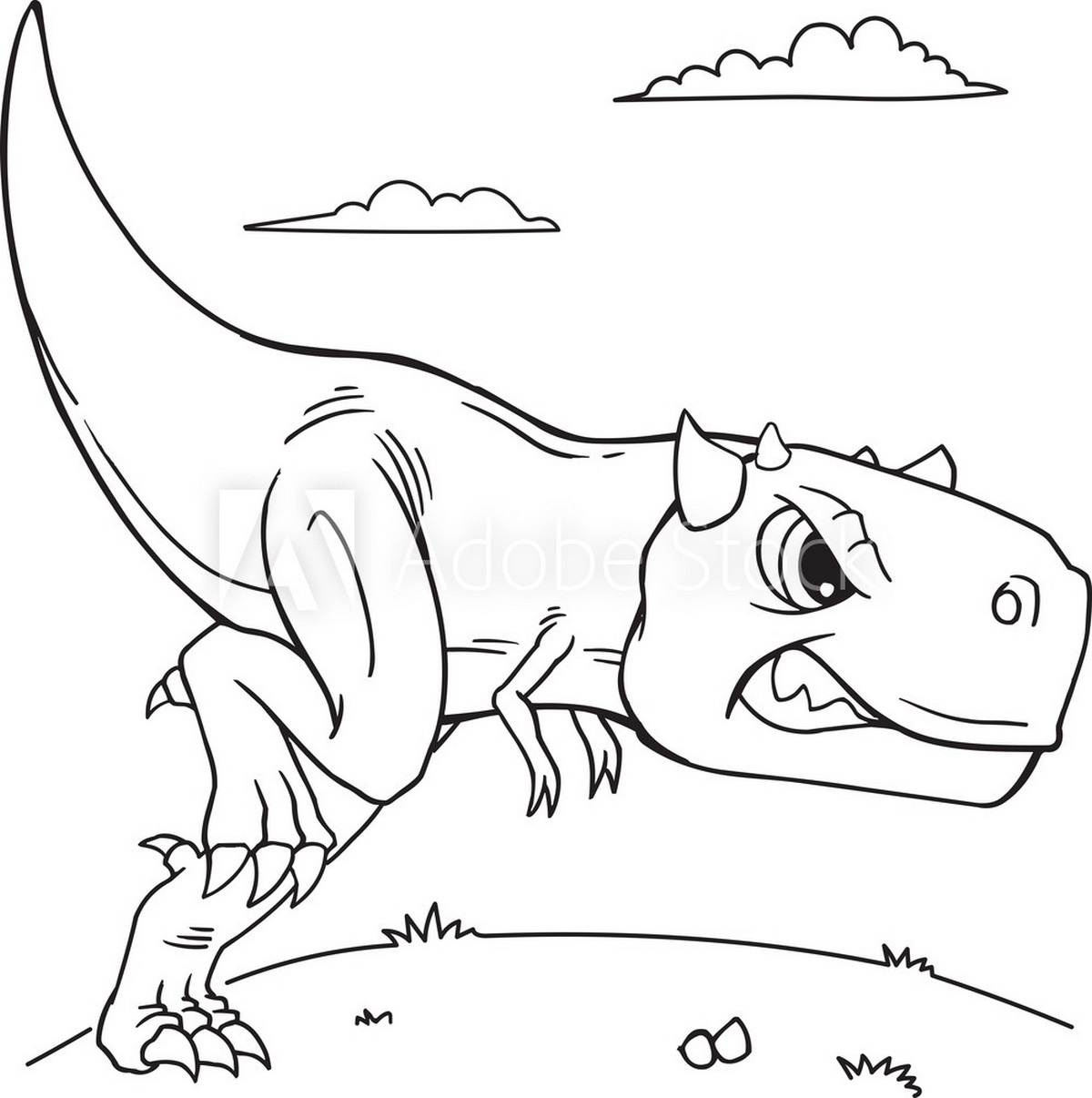 Tranh tô màu khủng long số 75