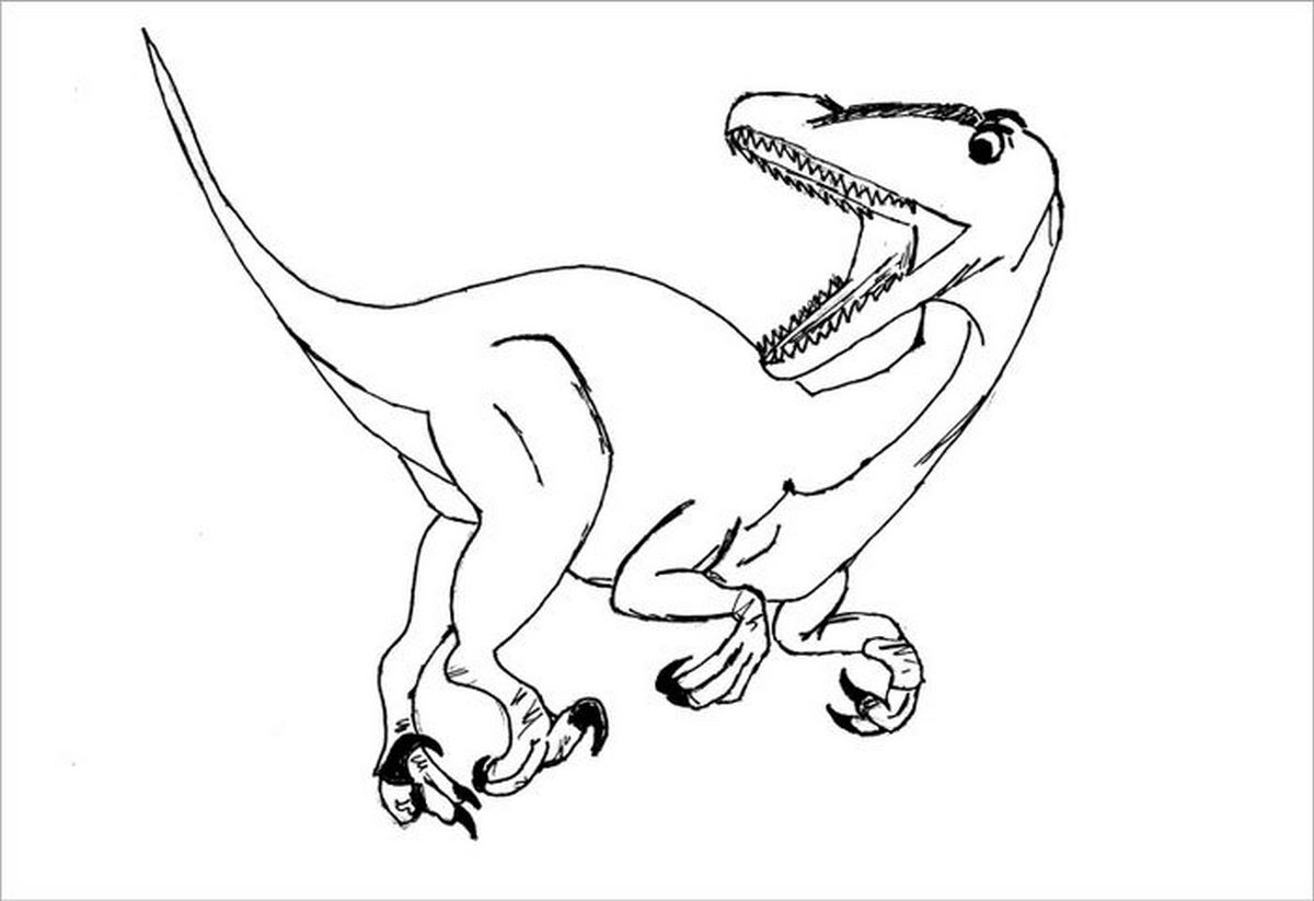 Tranh tô màu khủng long số 79