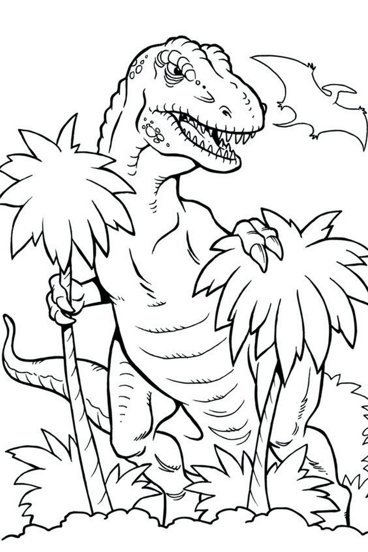 Tranh tô màu khủng long số 44