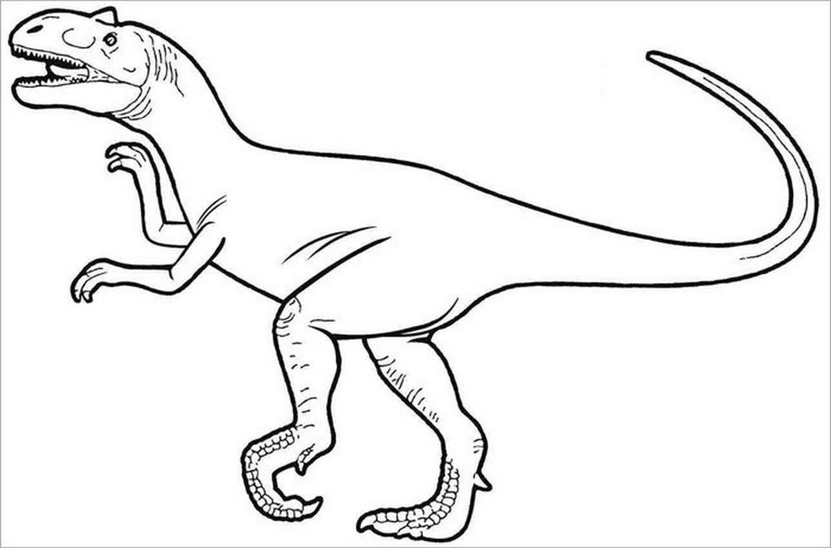 Tranh tô màu khủng long số 87