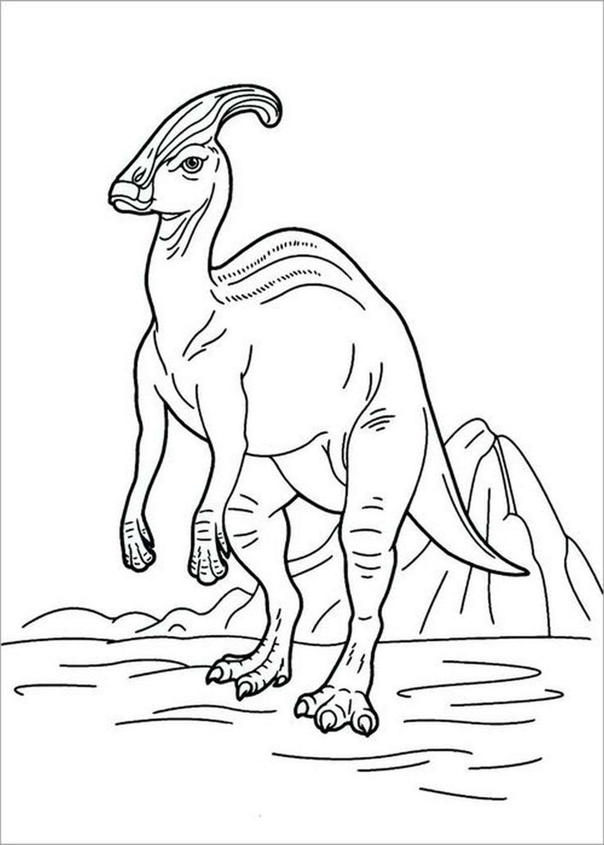 Tranh tô màu khủng long số 91