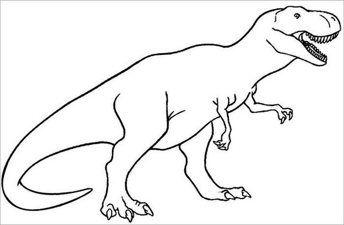 Tranh tô màu khủng long số 142