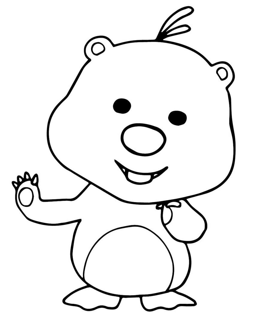 Tranh tô màu Loopy - 2 Tranh tô màu Loopy - 2