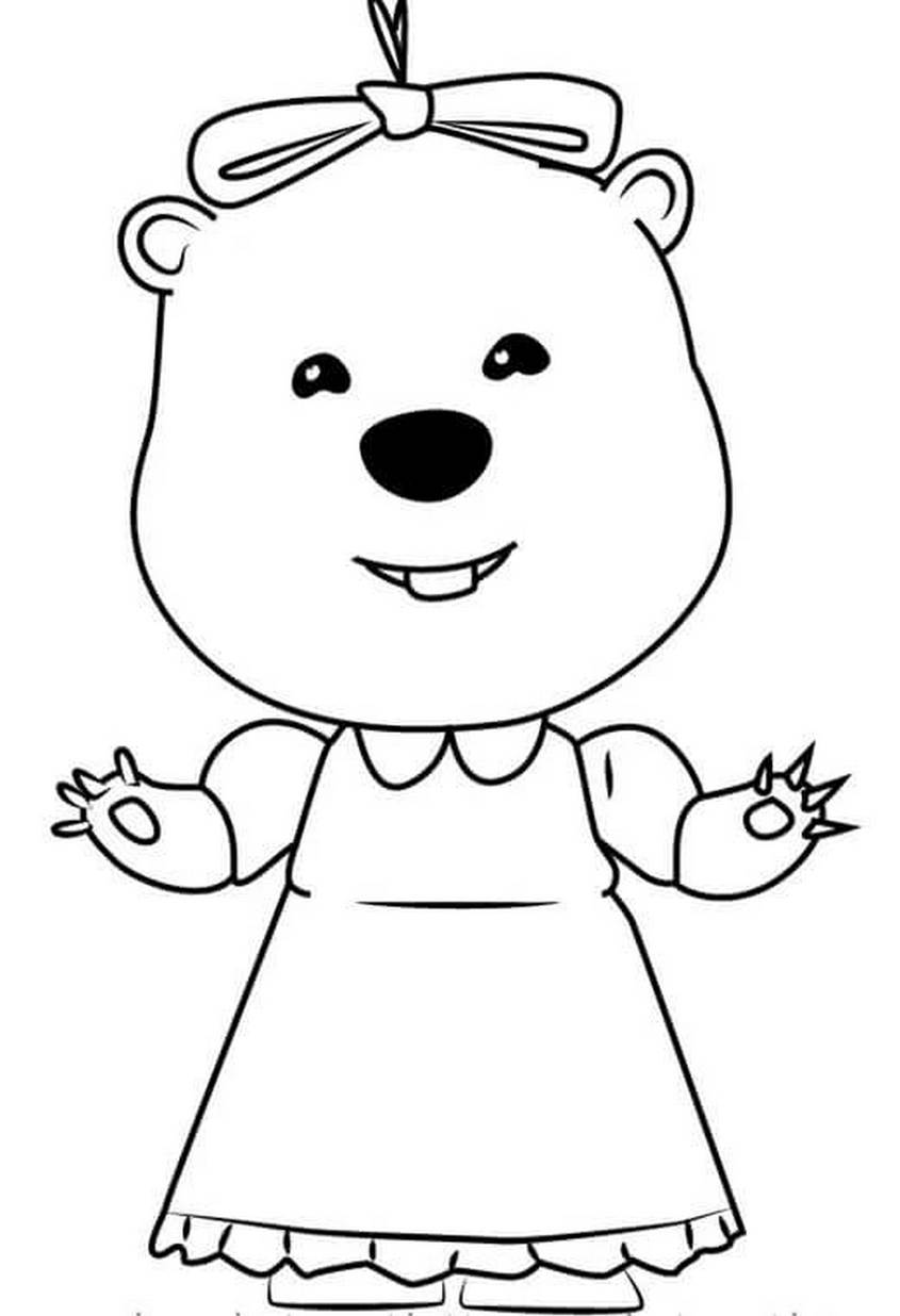 Tranh tô màu Loopy - 1 Tranh tô màu Loopy - 1