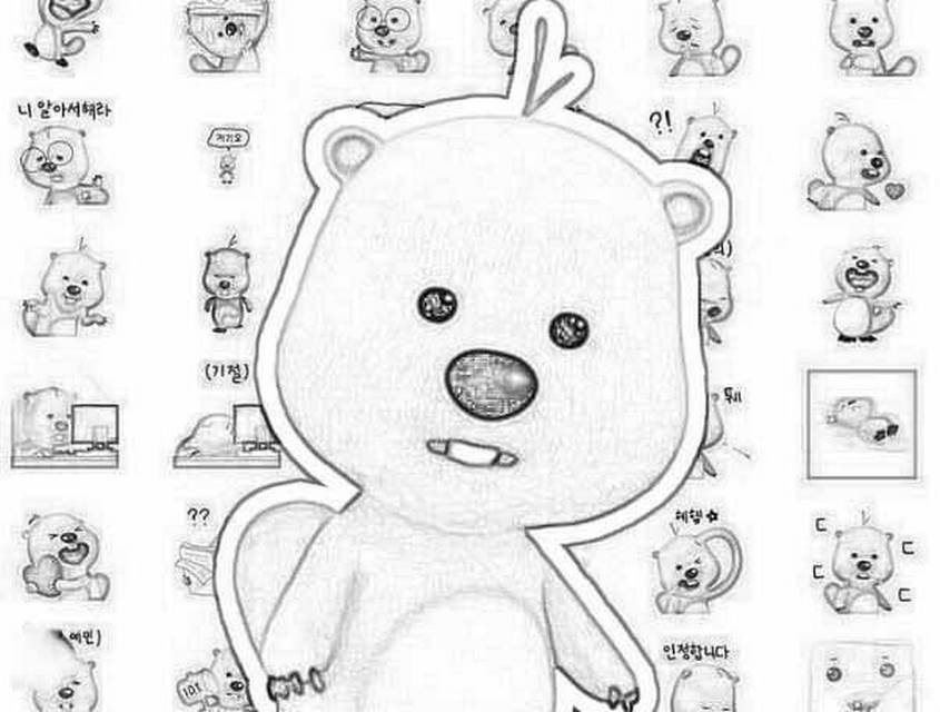 Tranh tô màu Loopy - 19 Tranh tô màu Loopy - 19