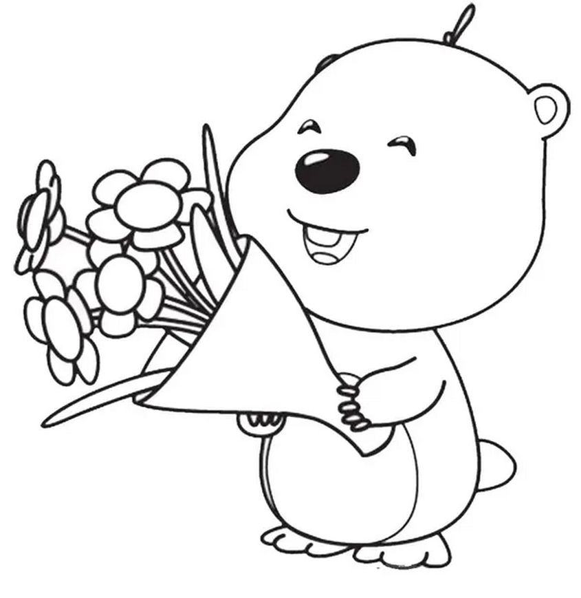 Tranh tô màu Loopy - 15 Tranh tô màu Loopy - 15