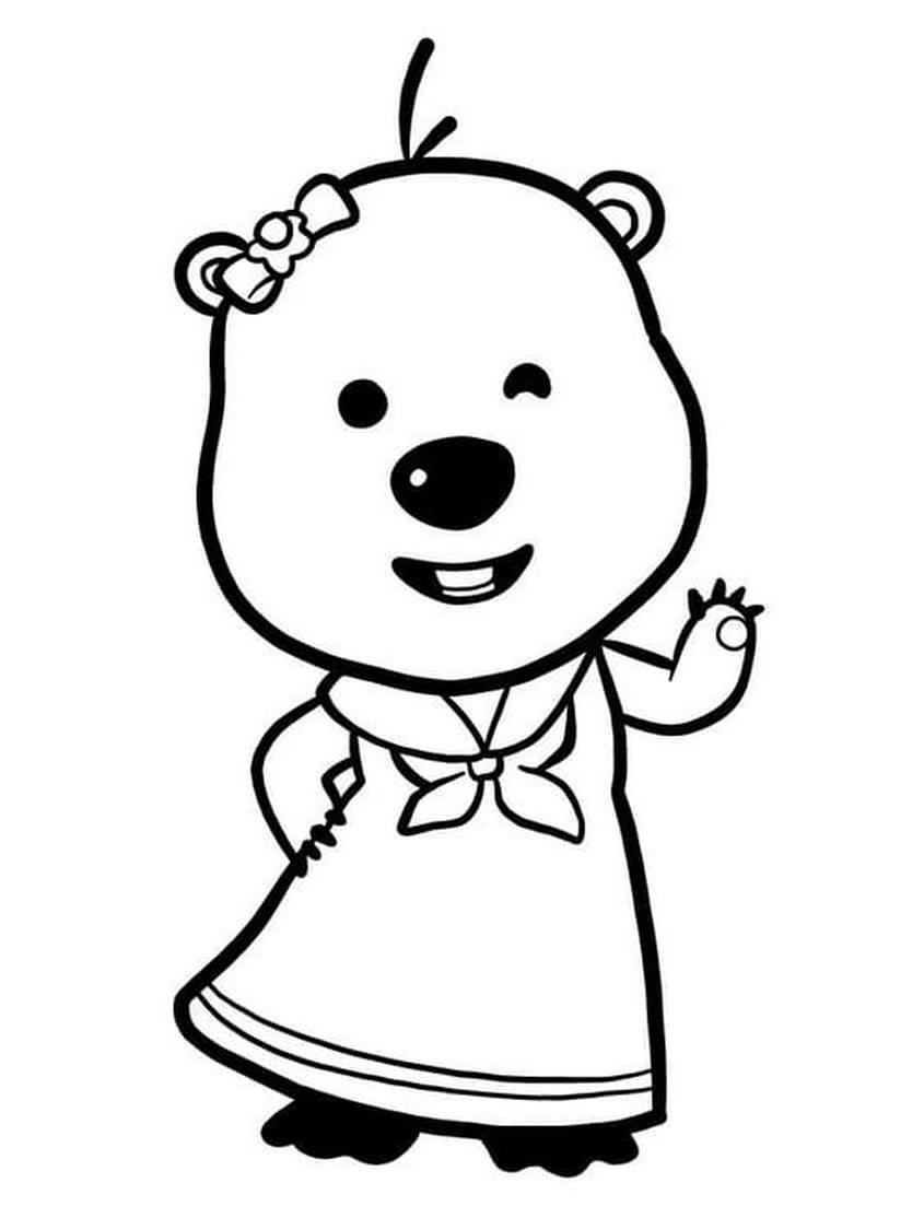 Tranh tô màu Loopy - 3 Tranh tô màu Loopy - 3