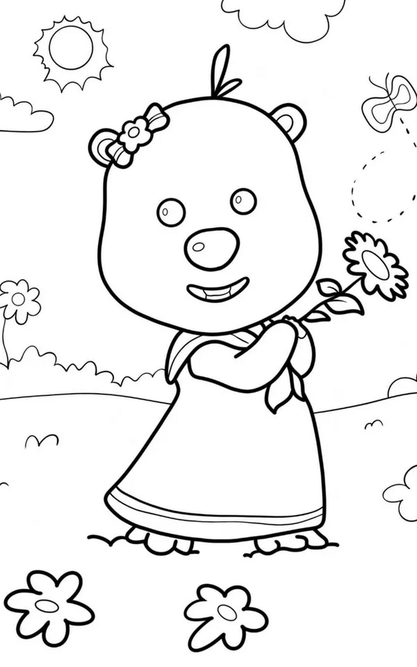 Tranh tô màu Loopy - 11 Tranh tô màu Loopy - 11