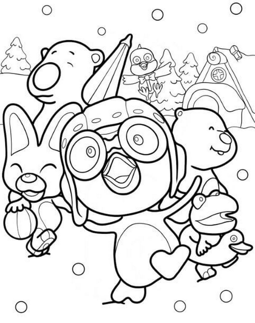 Tranh tô màu Loopy và những người bạn - 12 Tranh tô màu Loopy và những người bạn - 12
