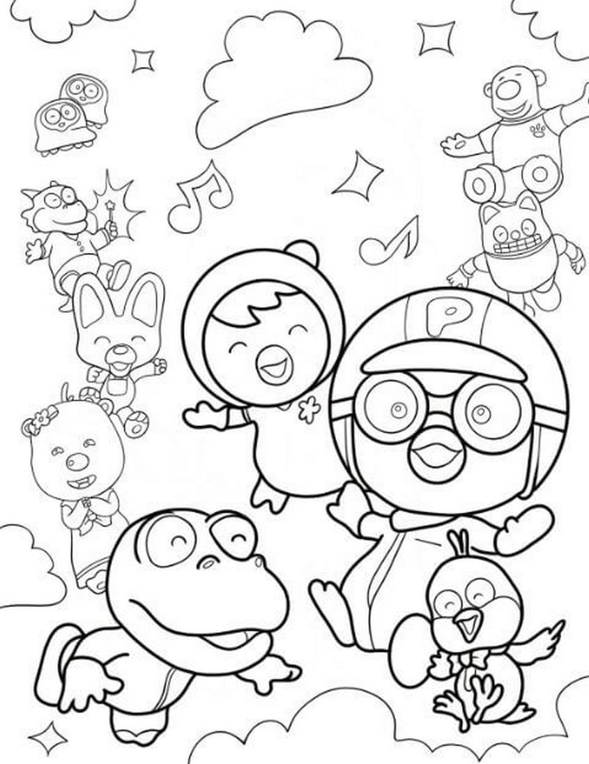 Tranh tô màu Loopy và những người bạn - 11 Tranh tô màu Loopy và những người bạn - 11