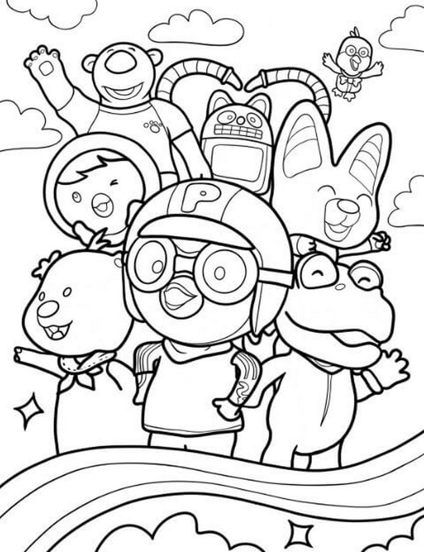 Tranh tô màu Loopy và những người bạn - 10 Tranh tô màu Loopy và những người bạn - 10