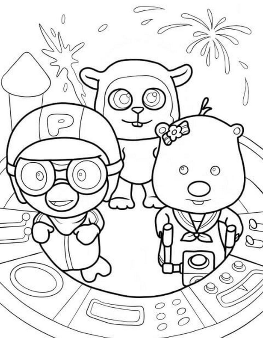 Tranh tô màu Loopy và những người bạn - 9 Tranh tô màu Loopy và những người bạn - 9