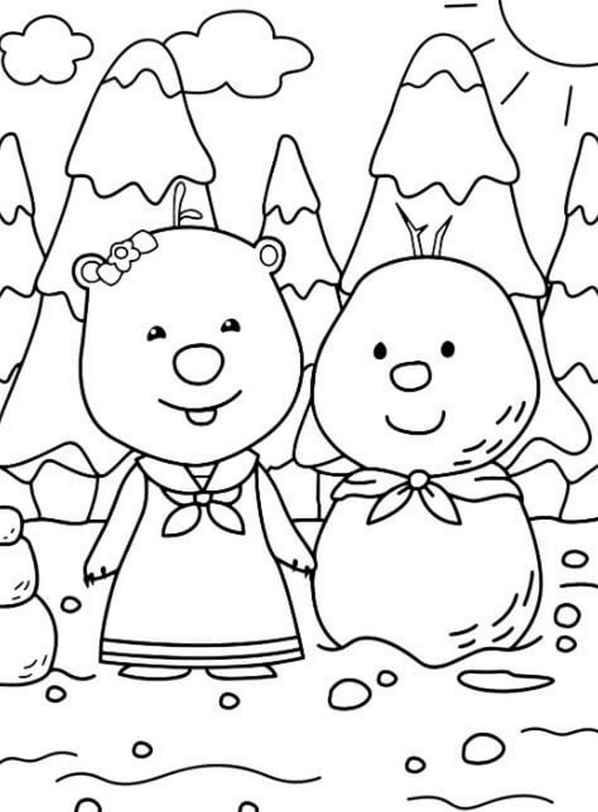 Tranh tô màu Loopy và những người bạn - 6 Tranh tô màu Loopy và những người bạn - 6