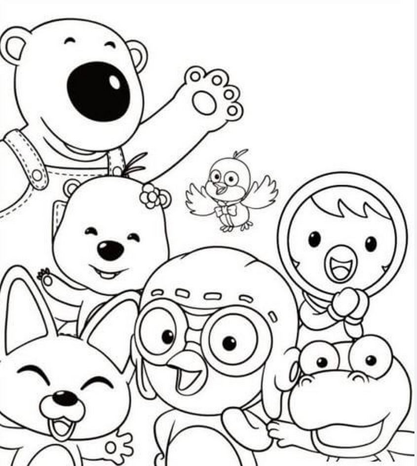 Tranh tô màu Loopy và những người bạn - 3 Tranh tô màu Loopy và những người bạn - 3