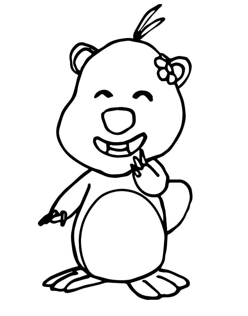 Tranh tô màu Loopy - 5 Tranh tô màu Loopy - 5