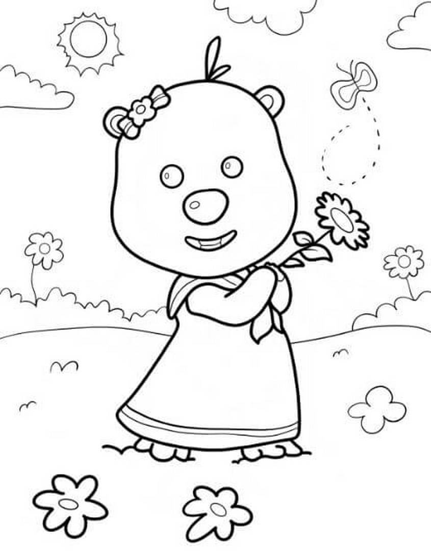 Tranh tô màu Loopy - 9 Tranh tô màu Loopy - 9