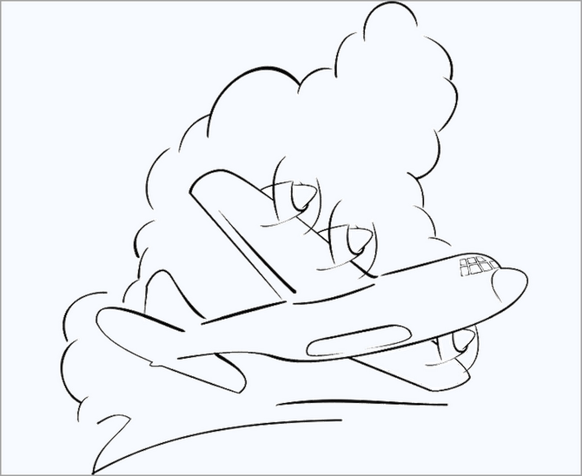 Tranh tô màu máy bay số 87 Tranh tô màu máy bay số 87