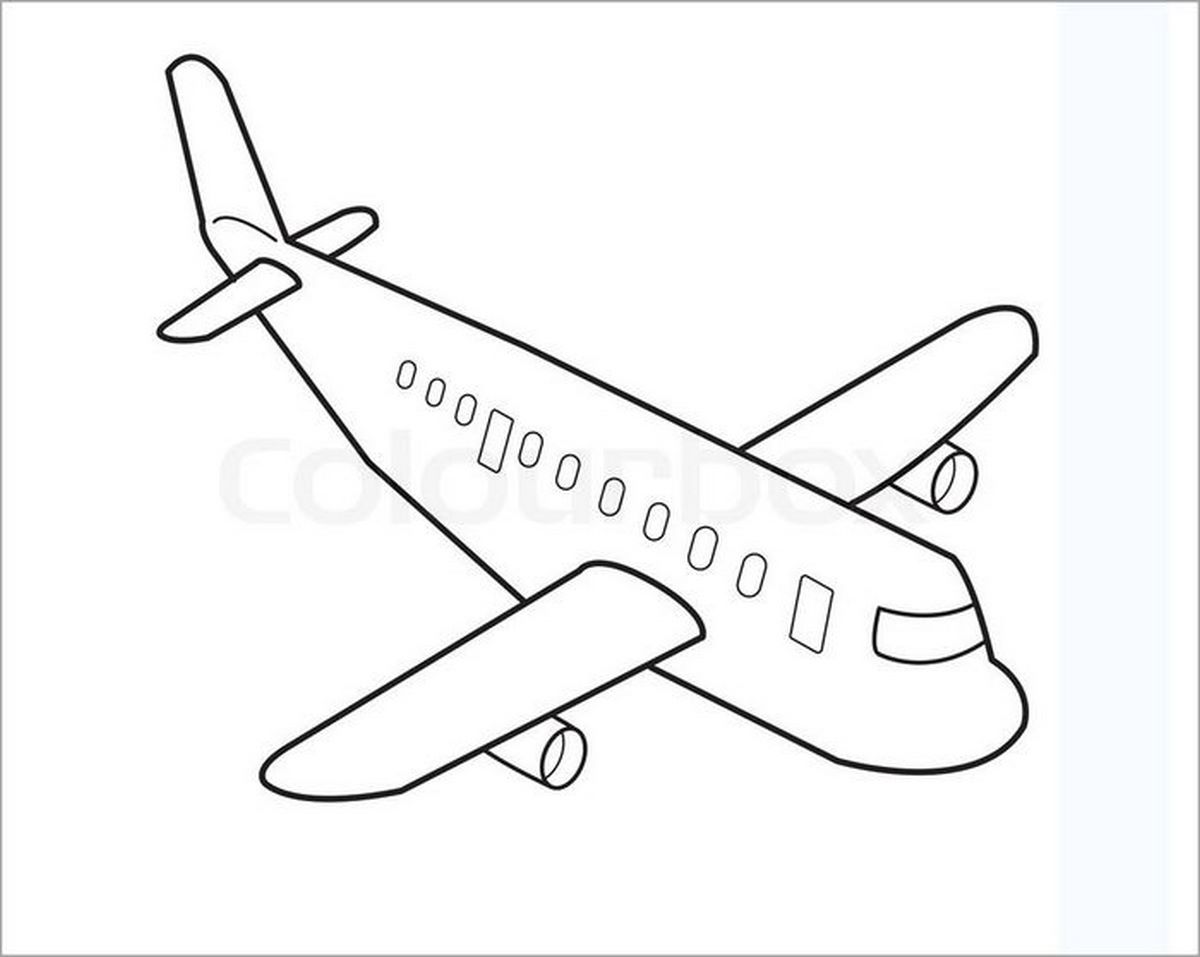 Tranh tô màu máy bay số 128 Tranh tô màu máy bay số 128