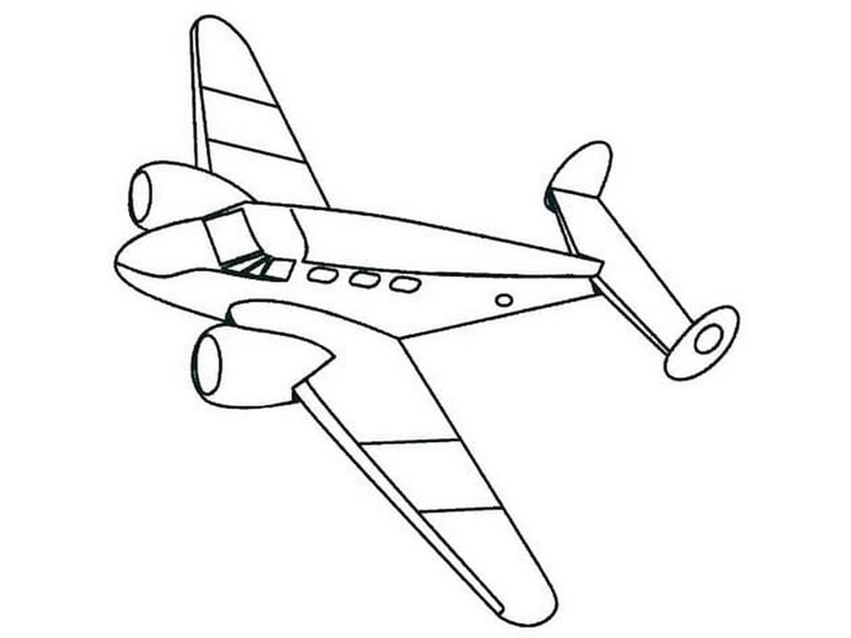 Tranh tô màu máy bay số 5 Tranh tô màu máy bay số 5