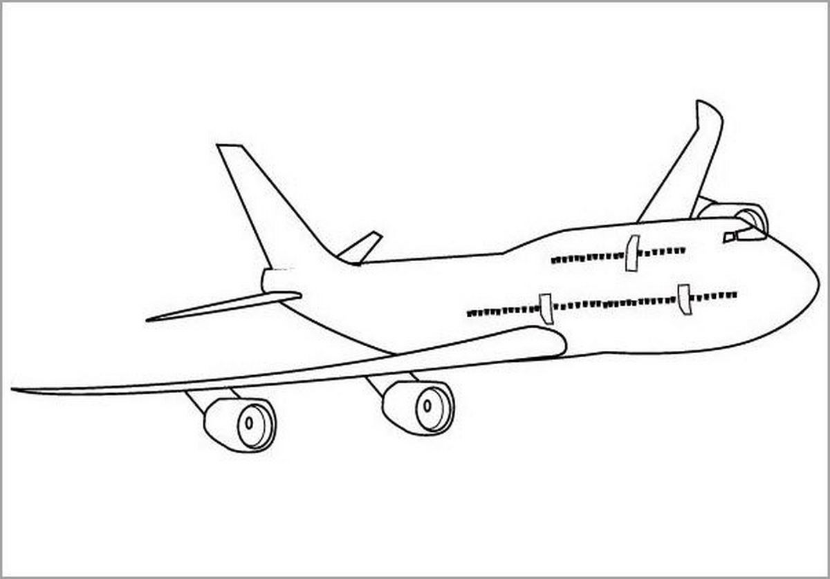 Tranh tô màu máy bay số 143 Tranh tô màu máy bay số 143
