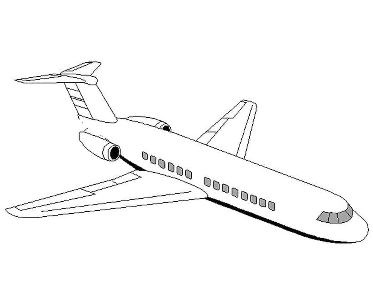 Tranh tô màu máy bay số 146 Tranh tô màu máy bay số 146