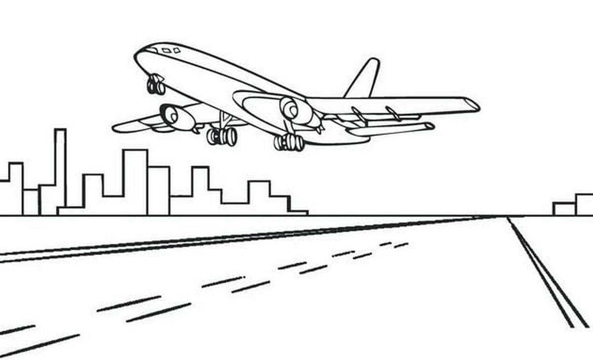 Tranh tô màu máy bay số 7 Tranh tô màu máy bay số 7