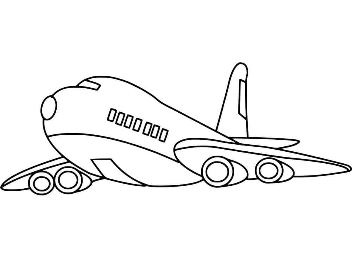 Tranh tô màu máy bay số 160 Tranh tô màu máy bay số 160