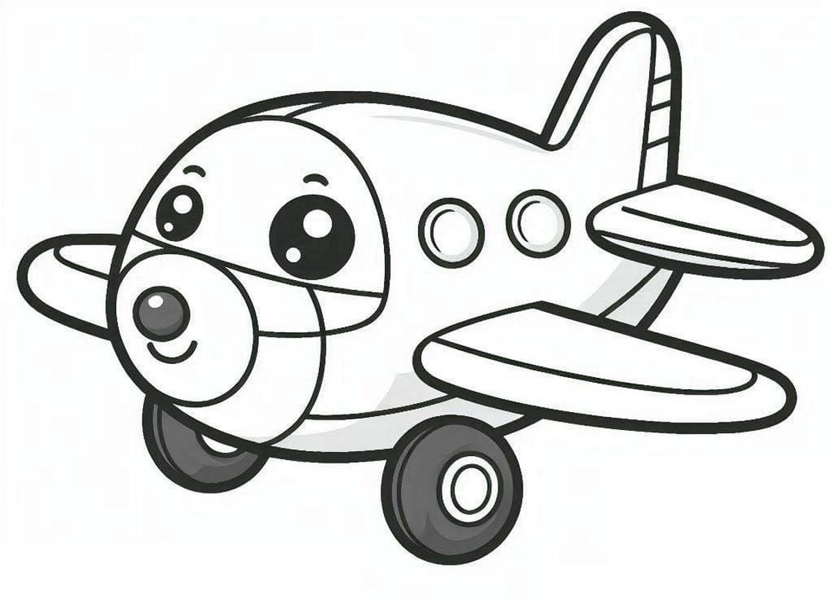 Tranh tô màu máy bay số 161 Tranh tô màu máy bay số 161