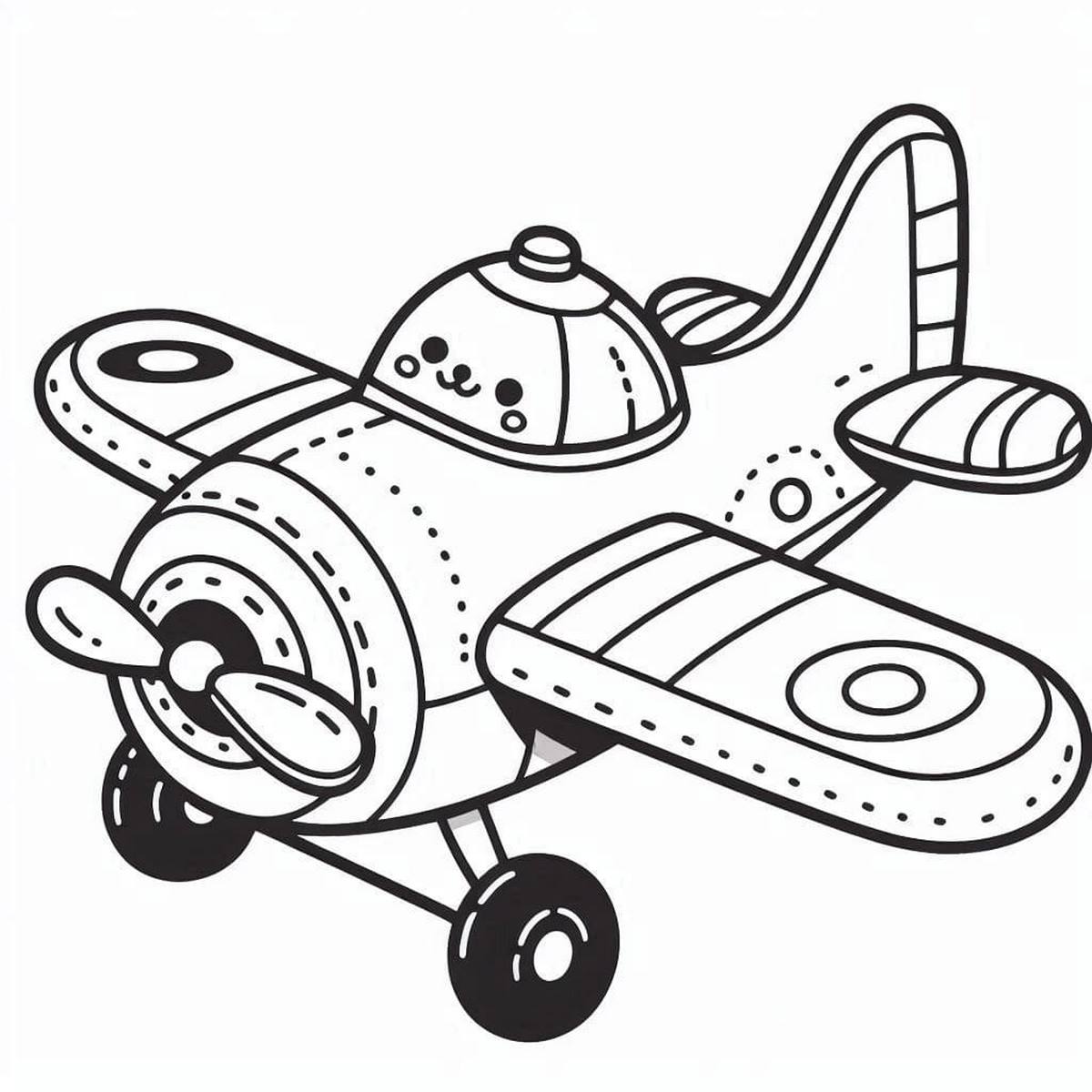 Tranh tô màu máy bay số 164 Tranh tô màu máy bay số 164