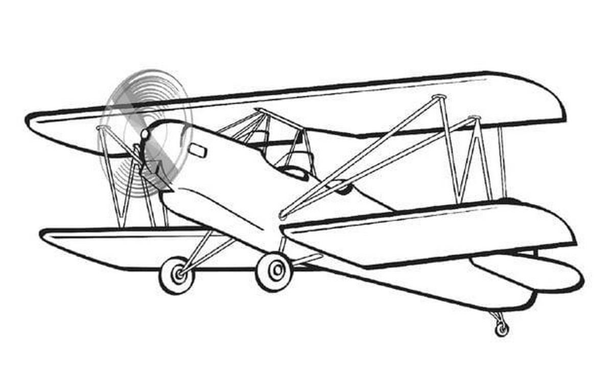 Tranh tô màu máy bay số 9 Tranh tô màu máy bay số 9