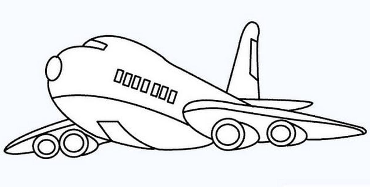 Tranh tô màu máy bay số 15 Tranh tô màu máy bay số 15