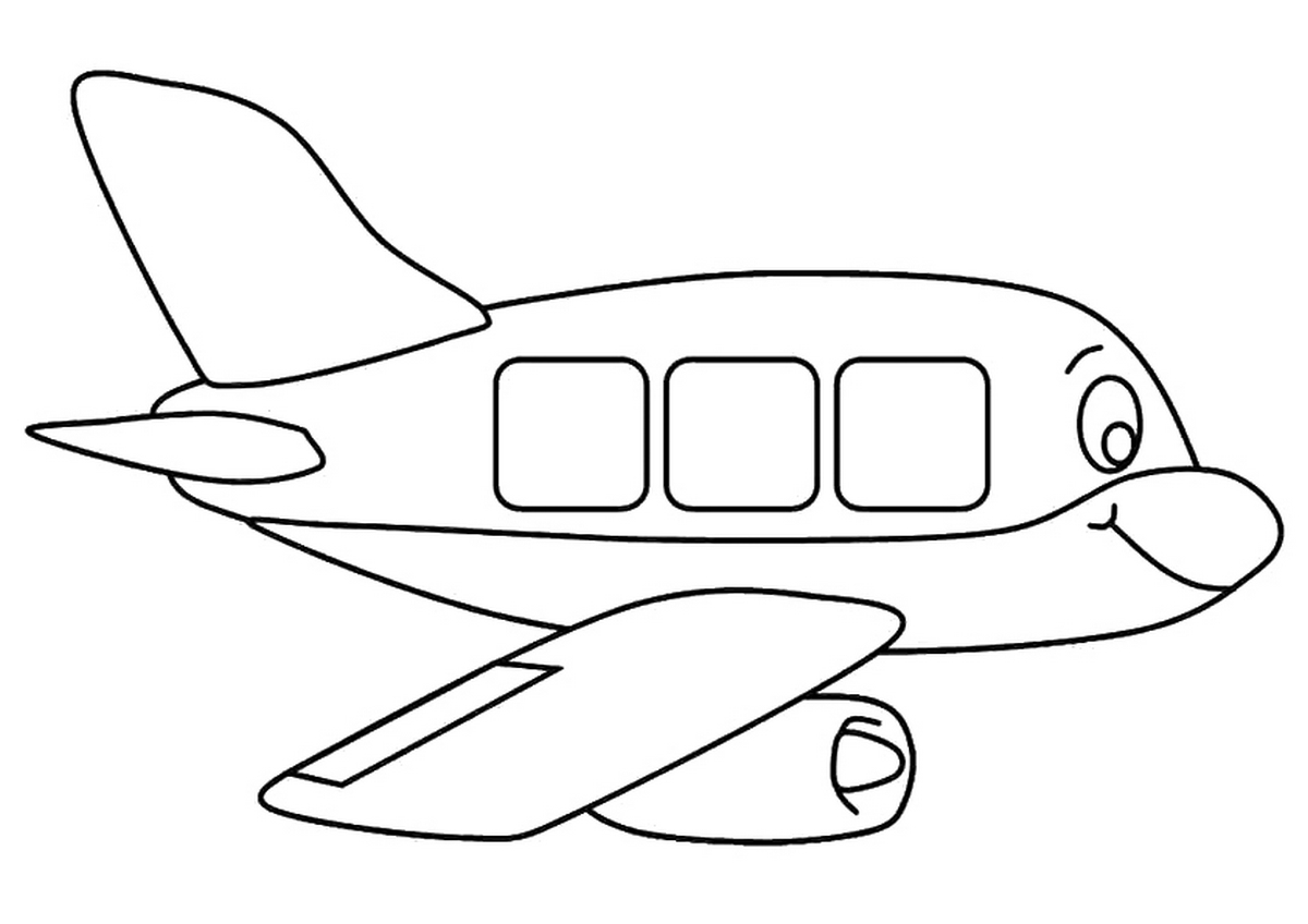 Tranh tô màu máy bay số 18 Tranh tô màu máy bay số 18