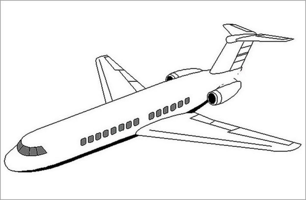 Tranh tô màu máy bay số 19 Tranh tô màu máy bay số 19