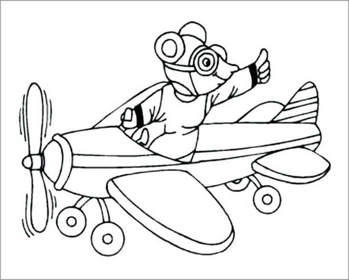 Tranh tô màu máy bay số 27 Tranh tô màu máy bay số 27