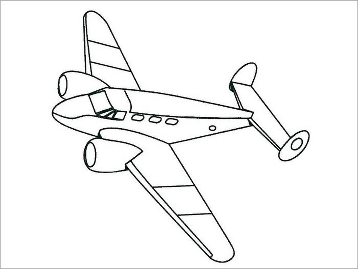 Tranh tô màu máy bay số 31 Tranh tô màu máy bay số 31