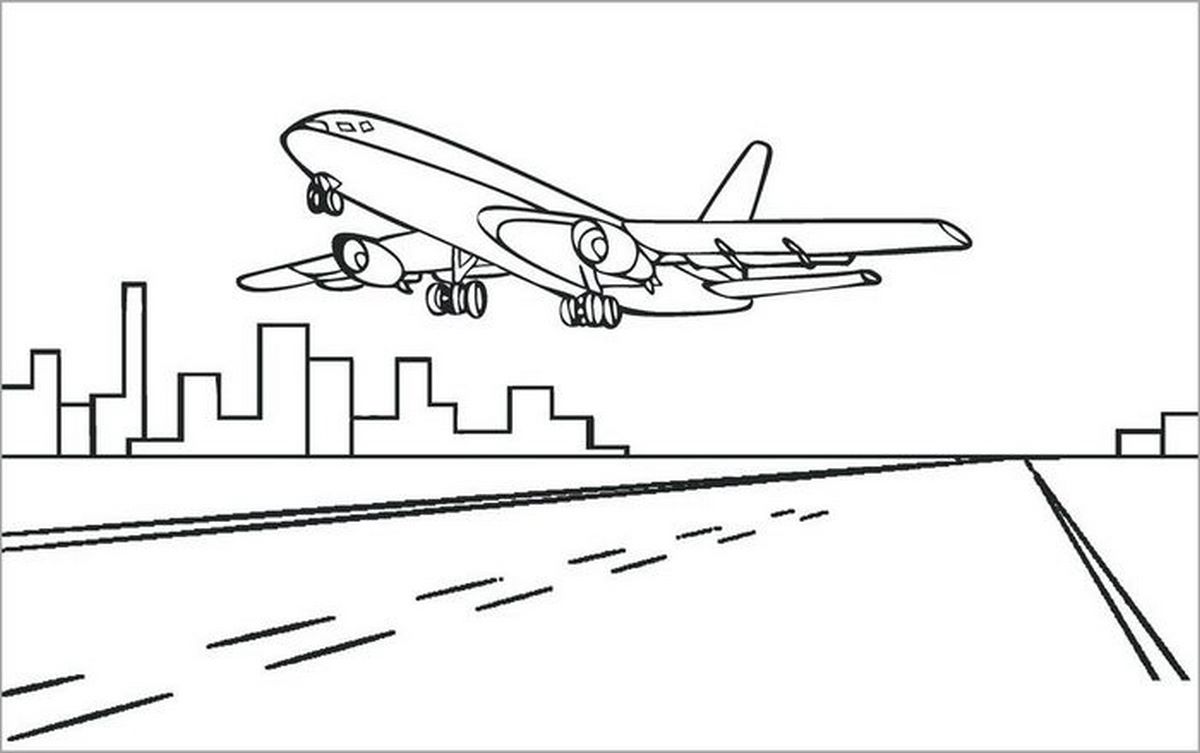 Tranh tô màu máy bay số 33 Tranh tô màu máy bay số 33