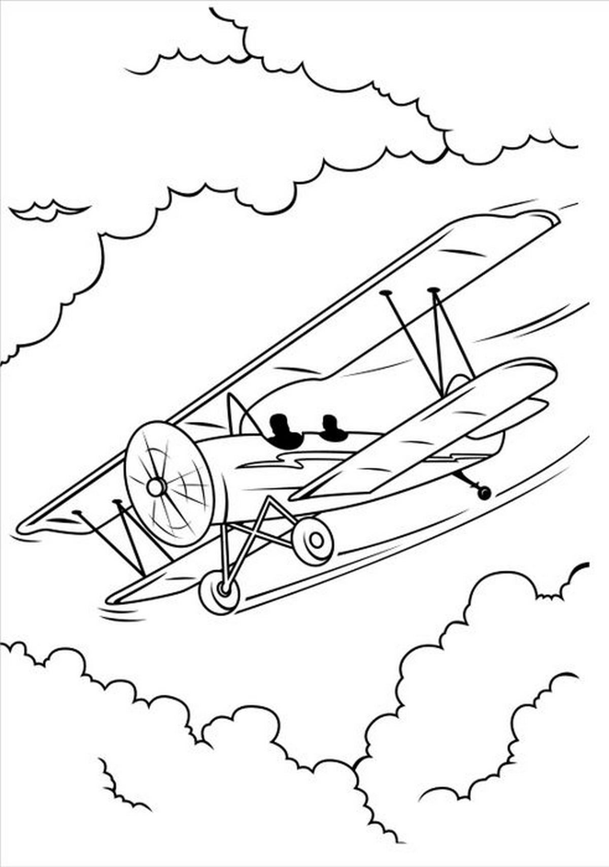 Tranh tô màu máy bay số 35 Tranh tô màu máy bay số 35