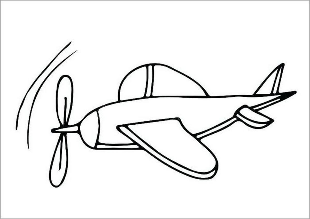 Tranh tô màu máy bay số 36 Tranh tô màu máy bay số 36