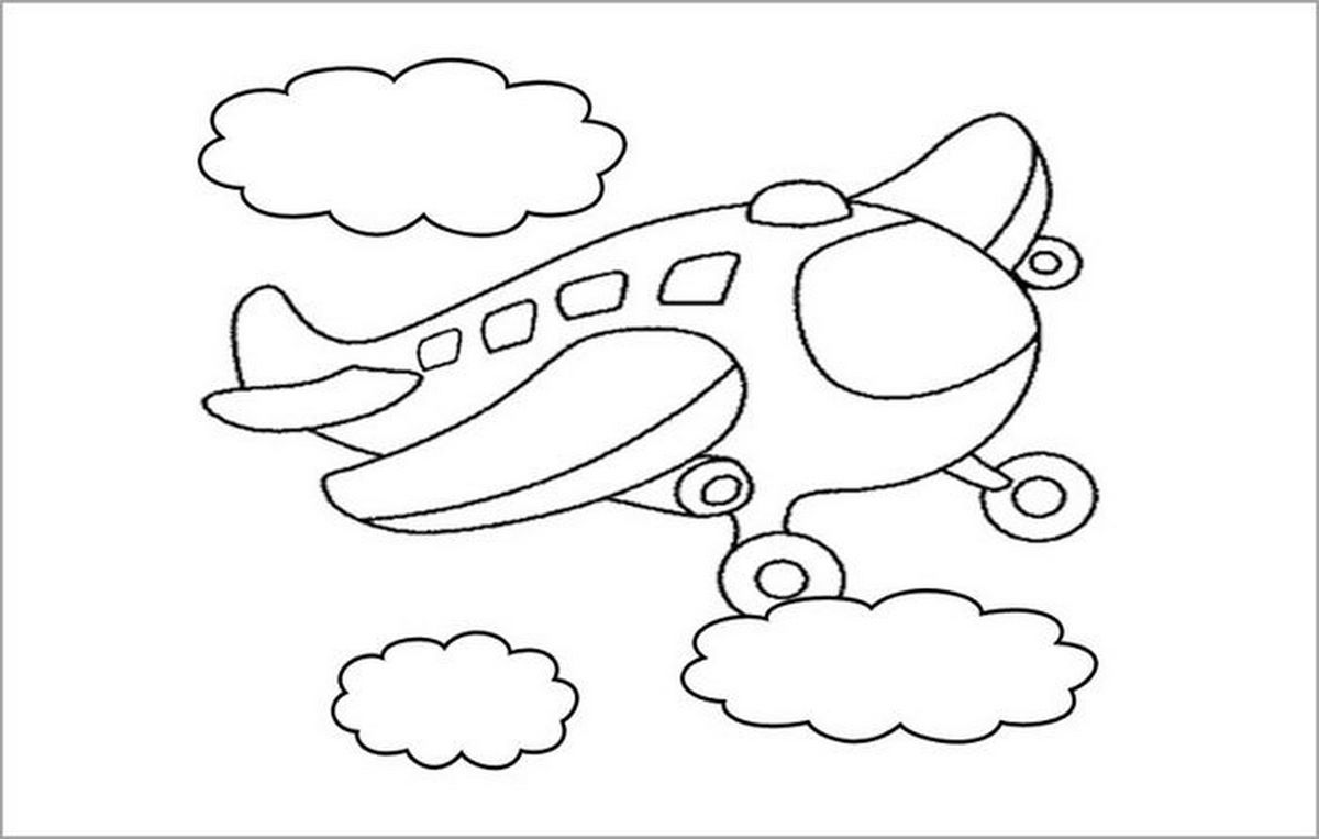 Tranh tô màu máy bay số 44 Tranh tô màu máy bay số 44