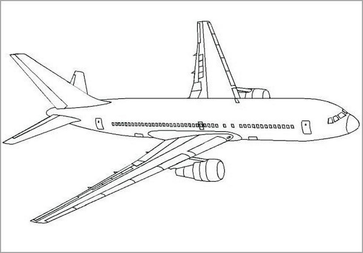 Tranh tô màu máy bay số 54 Tranh tô màu máy bay số 54