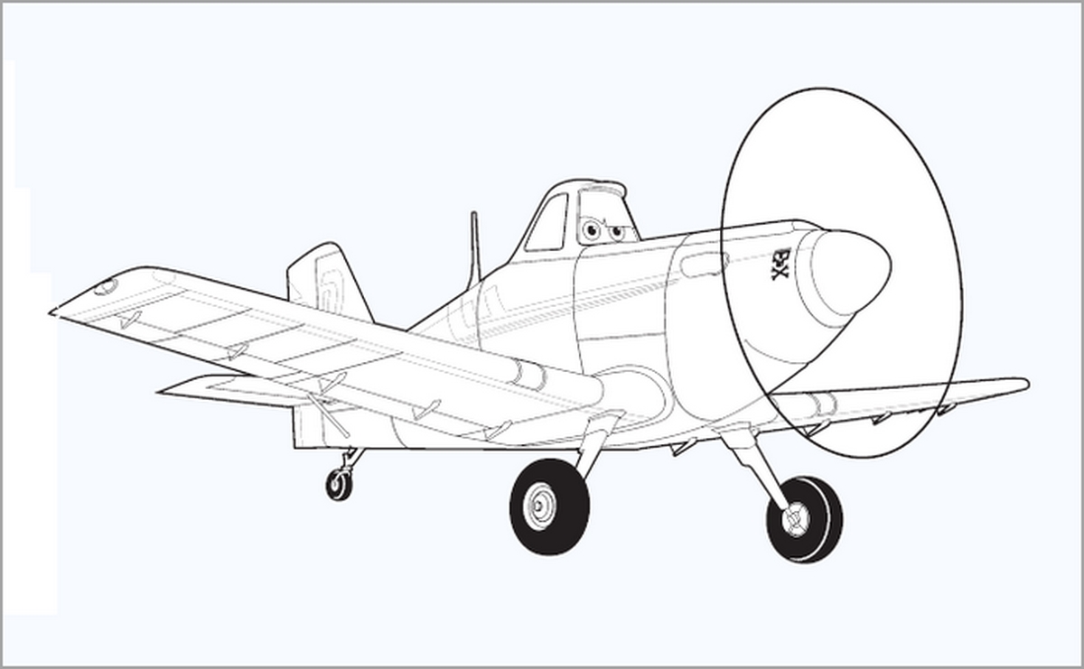 Tranh tô màu máy bay số 58 Tranh tô màu máy bay số 58