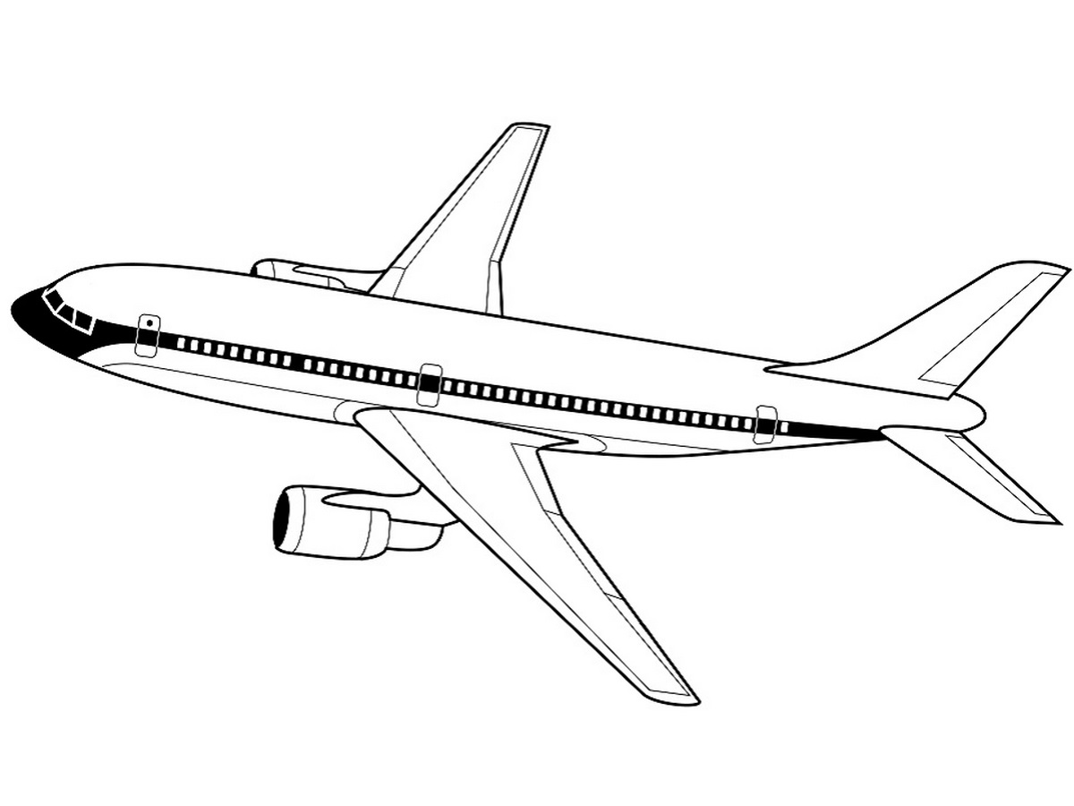 Tranh tô màu máy bay số 96 Tranh tô màu máy bay số 96
