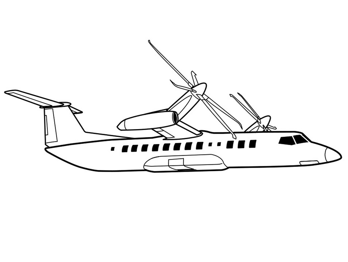 Tranh tô màu máy bay số 117 Tranh tô màu máy bay số 117
