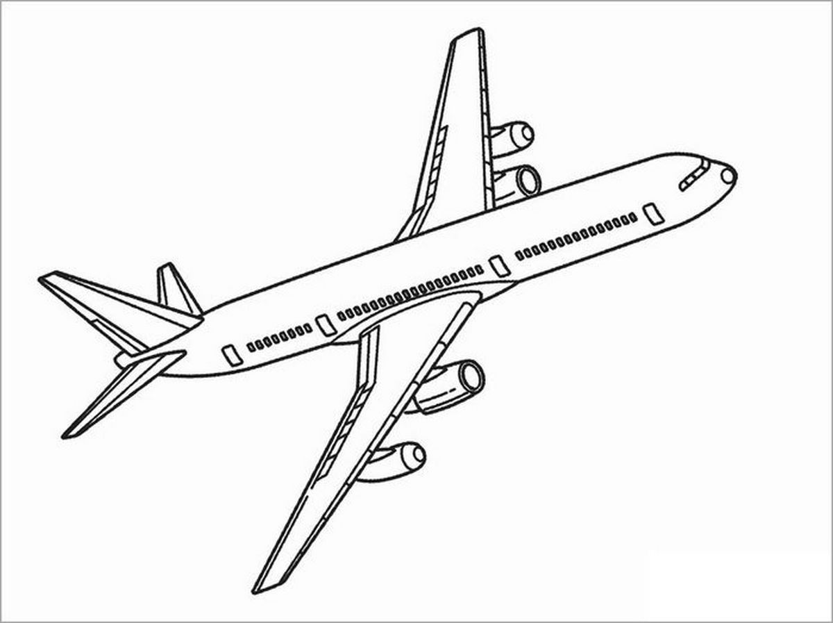 Tranh tô màu máy bay số 119 Tranh tô màu máy bay số 119