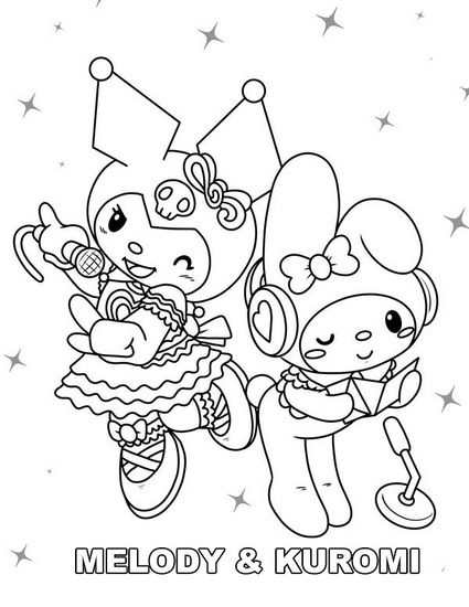 Tranh tô màu Medoly dễ thương số 29 Tranh tô màu Medoly dễ thương số 29