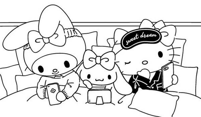 Tranh tô màu Medoly dễ thương số 30 Tranh tô màu Medoly dễ thương số 30