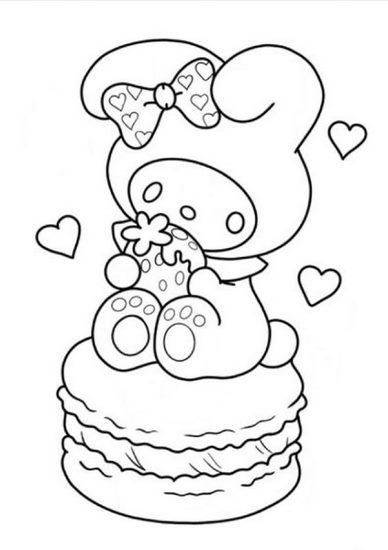 Tranh tô màu Medoly dễ thương số 33 Tranh tô màu Medoly dễ thương số 33