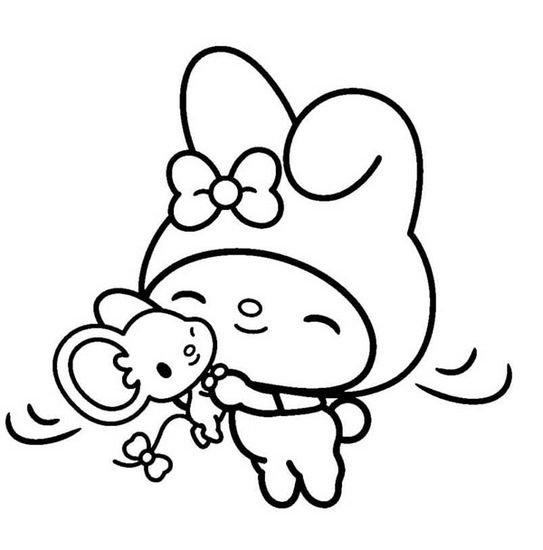 Tranh tô màu Medoly dễ thương số 36 Tranh tô màu Medoly dễ thương số 36